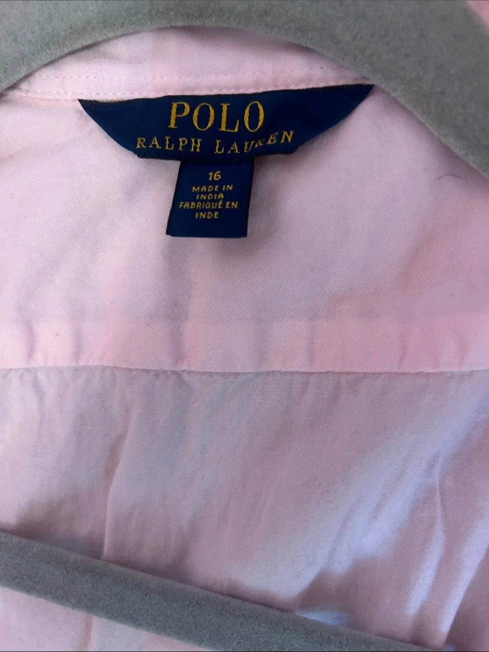 Polo by Ralph Lauren Pale Pink Button-Front Sundress